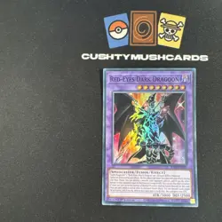 YUGIOH RED EYES DARK DRAGOON SUPER RARE RA02-EN021 1ST EDITION - Image 1
