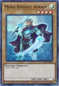 Mekk-Knight Avram - EXFO-ENSE1 - Super Rare - Limited Edition Near Mint Yugioh C - Image 1