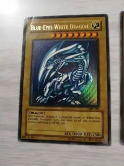 3x Blue Eyes White Dragon Yu-gi-oh Played Condition - Image 2