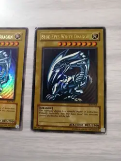 3x Blue Eyes White Dragon Yu-gi-oh Played Condition - Image 4