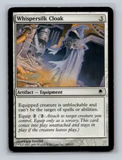 (2x) Whispersilk Cloak - Darksteel #160/165 MTG Magic The Gathering HP - Image 1