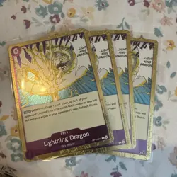X4 Lightning Dragon OP15-077 Adventure on Kami's Island Foil English One Piece - Image 1