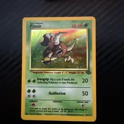 Pokemon TCG Pinsir Jungle Holo Rare Card 9/64 Unlimited Vintage WOTC LP/MP - Image 1