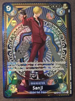 Sanji SEC OP06-119 SP Parallel A Fist of Divine Speed ONE PIECE Card English NM - Image 1