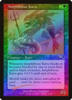 Amphibious Kavu FOIL Planeshift PLD Green Common MAGIC MTG CARD ABUGames - Image 1