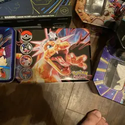 Lot Of Pokemon TCG Tins, UPC, Supplies, Stickers NO CARDS - Image 3