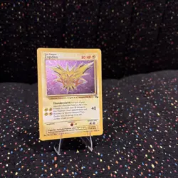 Pokemon Zapdos 15/62 Base Set Holo Rare 1999 80 HP English TCG Card - Image 2