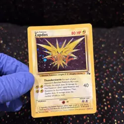 Pokemon Zapdos 15/62 Base Set Holo Rare 1999 80 HP English TCG Card - Image 5