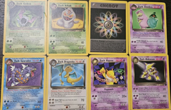 Pokemon Team Rocket Dark Golbat Arbok Gyarados Dragonite Slowbro 8 Card Lot - Image 1