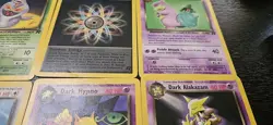 Pokemon Team Rocket Dark Golbat Arbok Gyarados Dragonite Slowbro 8 Card Lot - Image 2