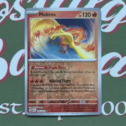Pokemon TCG Scarlet & Violet 151 Aerodactyl Reverse Holo Card 142/165 Pack Fresh - Image 1