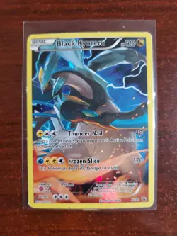 Pokemon TCG Black Kyurem XY80 Full Art Black Star Promo Holo Card 2015 - Image 1