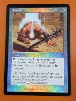 1x Condemn | FOIL Retro | Ravnica Remastered | MTG Magic Cards - Image 1