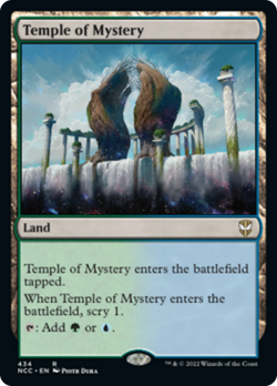 Temple of Mystery Streets of New Capenna Commander NM Land Rare CARD ABUGames - Image 1