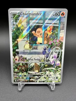 Charmander SVP 044 Black Star Promo Full Art Pokemon Card Near Mint Rare Holo - Image 1