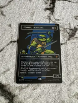 TMNT Leonardo, the Balance Legendary Creature MTG Card Pixel art - Image 2
