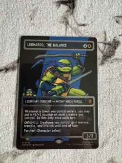 TMNT Leonardo, the Balance Legendary Creature MTG Card Pixel art - Image 4