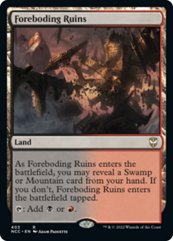 Foreboding Ruins Streets of New Capenna Commander MINT Land Rare CARD ABUGames - Image 1