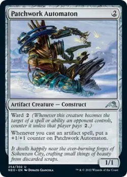 ~ Patchwork Automaton ~ NM Foil ~ Kamigawa: Neon Dynasty ~ MTG ~ - Image 1