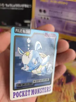 Pokemon Karte Card Pocket Monsters Carddass 1997 japanese Wartortle Schillok NM- - Image 2