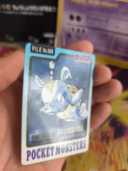 Pokemon Karte Card Pocket Monsters Carddass 1997 japanese Wartortle Schillok NM- - Image 3