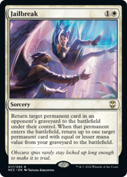 Jailbreak Streets of New Capenna Commander NM White Rare MAGIC MTG CARD ABUGames - Image 1