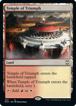 Temple of Triumph Streets of New Capenna Commander MINT Land Rare CARD ABUGames - Image 1