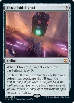 Threefold Signal Streets of New Capenna Commander NM Mythic Rare CARD ABUGames - Image 1