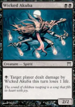 Wicked Akuba NM, English MTG Champions of Kamigawa - Image 1