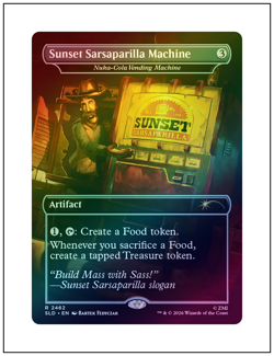 1x Sunset Sarsaparilla Machine - Nuka-Cola Vending, Foil, Fallout Secret Lair NM - Image 1
