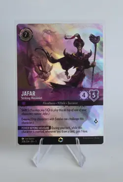 Disney Lorcana Jafar Striking Illusionist Into The Inklands 208/204 - Enchanted - Image 1
