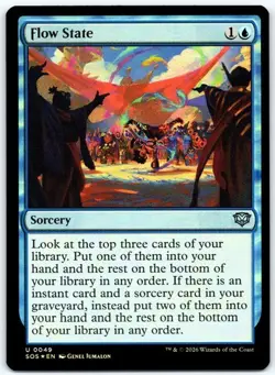 MTG Secrets of Strixhaven Flow State FOIL NM/Unplayed - Image 1