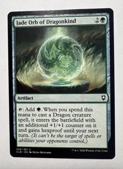 Jade Orb of Dragonkind Commander Legends: Battle for Baldur's Gate CLB MTG - Image 1