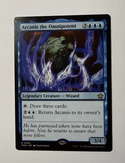 x1 Arcanis the Omnipotent R MTG Foundations M/NM, English - Image 1