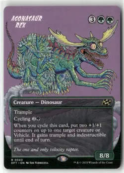 Agonasaur Rex (Borderless) Regular R Aetherdrift 343 NM - Image 1