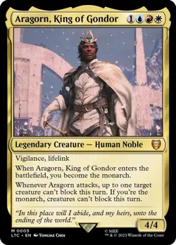 Aragorn, King of Gondor Foil M Commander: The Lord of the Rings: Tales of Middle - Image 1