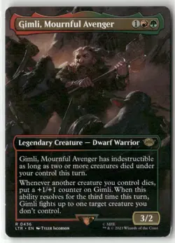 Gimli, Mournful Avenger (Borderless) Normal R Universes Beyond: The Lord of the - Image 1