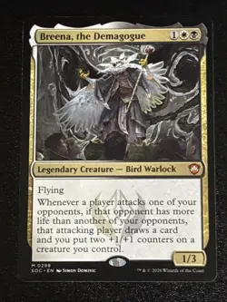 MTG Commander: Secrets of Strixhaven Breena, the Demagogue 0298 NM Mythic - Image 1