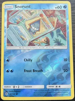 Snorunt 31/145 Pokemon TCG Guardians Rising Reverse Holo Tomokazu Komiya HP - Image 1