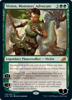 Vivien, Monsters' Advocate - Promo Pack LP, English MTG Ikoria: Lair Of Behemoth - Image 1