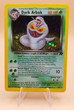 Dark Arbok Holo Rare Team Rocket 2/82 Pokemon Card - WOTC 1999 B - Image 1