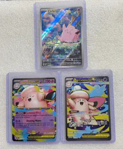 Pokemon TCG Clefairy 094/088 + Mega Clefable EX Lot Full Art Holo NM - Image 2