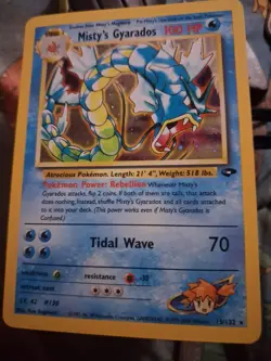 Pokemon TCG Misty's Gyarados Holo Rare Gym Challenge 13/132 Unlimited Edition - Image 1