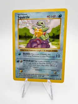 Squirtle 063/102 Base Set (Shadowless) Pokemon Card LP - Image 1