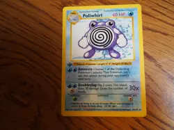 Pokemon 1999 1st Edition Shadowless Base Poliwhorl uncommon card - Image 3