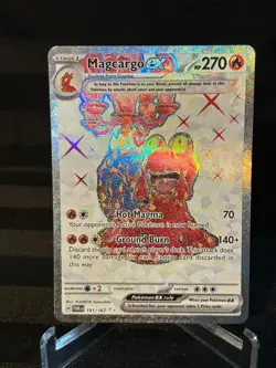 Pokemon TCG Magcargo EX #191/167 Full Art Holo SV: Twilight Masquerade - Image 1