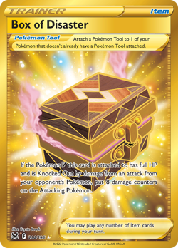 BOX OF DISASTER 214/196 SECRET RARE LOST ORIGIN POKEMON NEAR MINT - Image 1