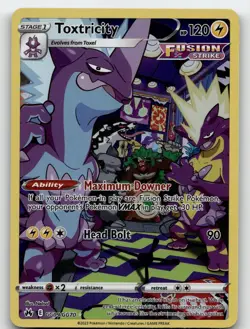 TOXTRICITY GG09/GG70 CROWN ZENITH GALARIAN GALLERY POKEMON NM/M - Image 1