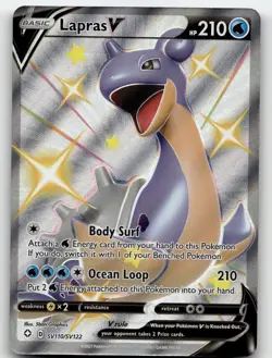 LAPRAS V SV110/SV122 V RARE SHINING FATES SHINY VAULT POKEMON NEAR MINT - Image 2