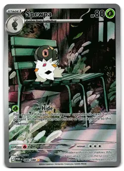 Spewpa 089/088 - 🌊 Perfect Order Illustration Rare Pokemon TCG Holo 🖤 - NM - Image 1